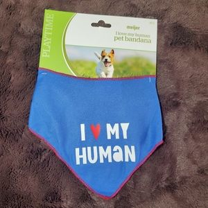 NWT I ♥️ my human bandana